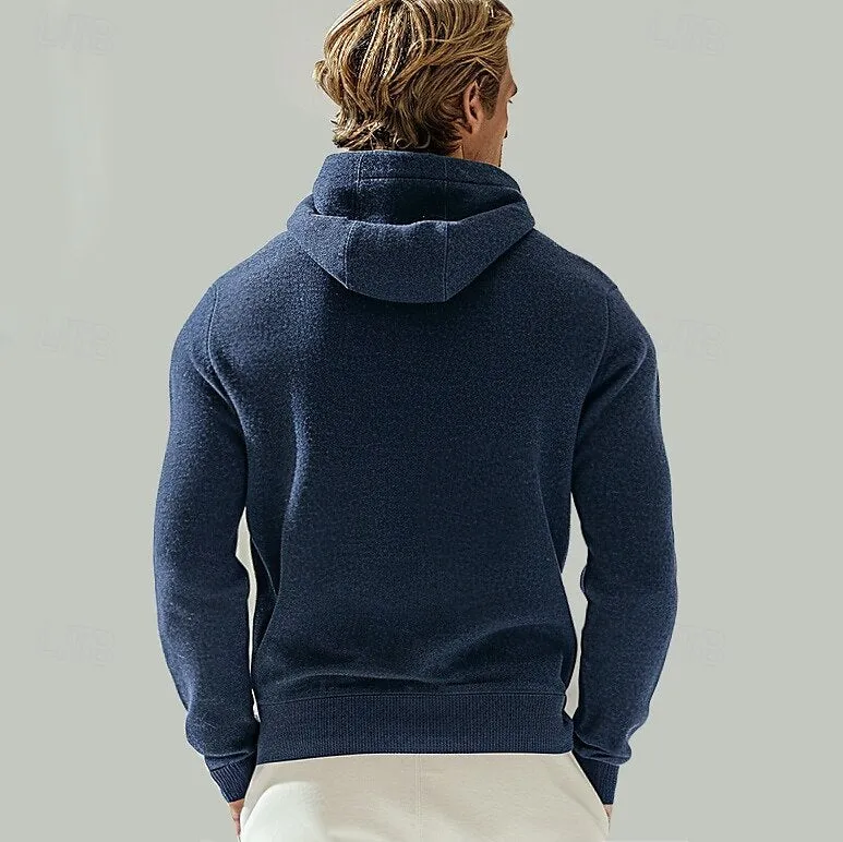 100% Merino Wool Full Zip Sweater