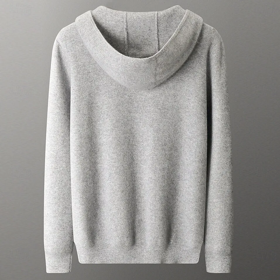 100% Merino Wool Full Zip Sweater