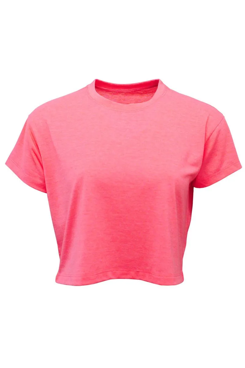 Athletic Varsity Texas Women's Soft-Tek Blend Crop T-Shirt
