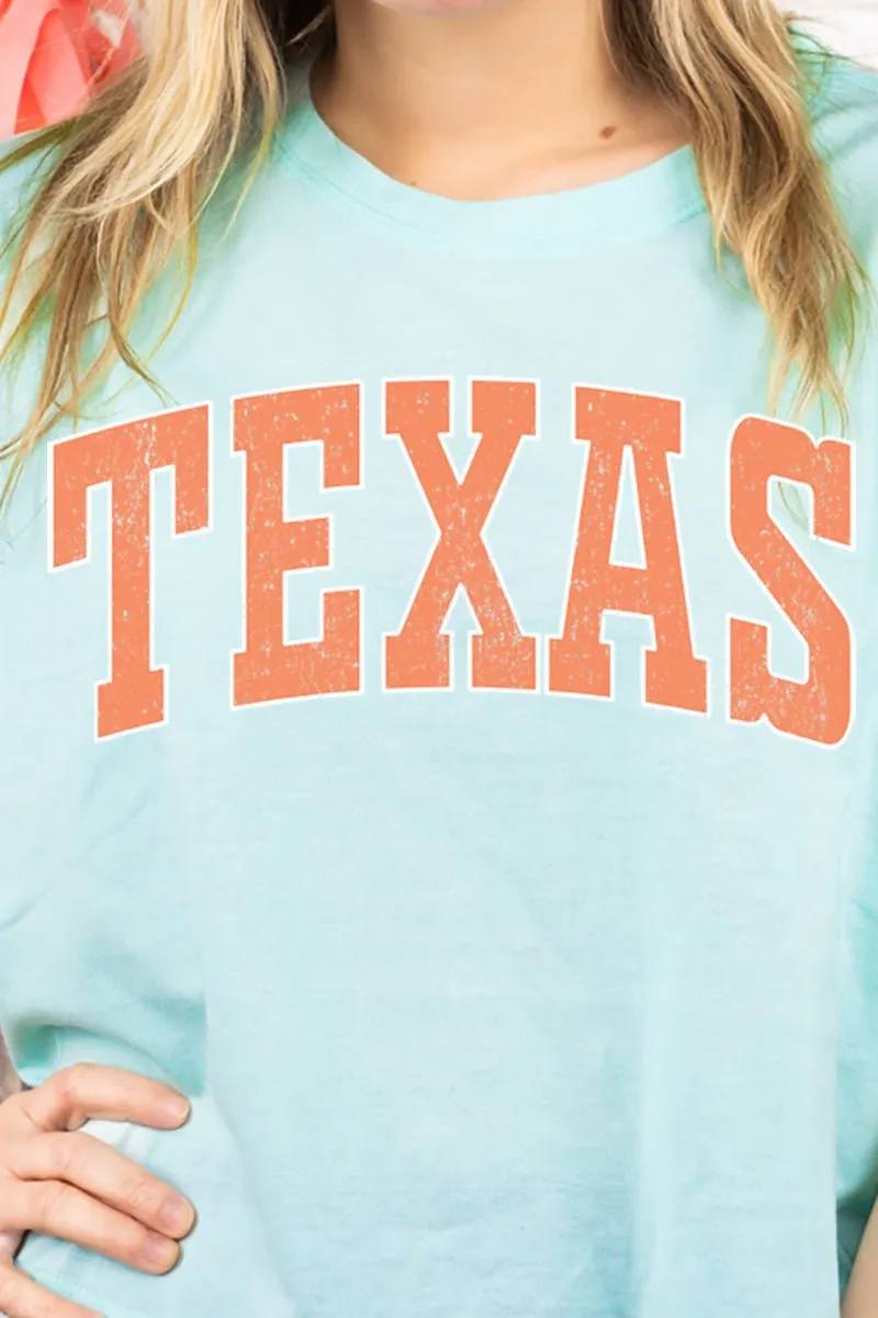 Athletic Varsity Texas Women's Soft-Tek Blend Crop T-Shirt