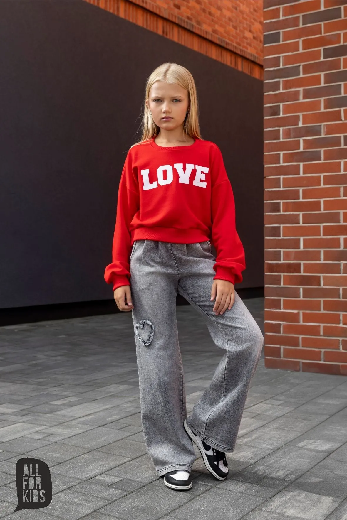 Black soft denim pants