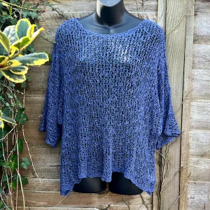 Breezy Denim Bohemian Popcorn Cover Up