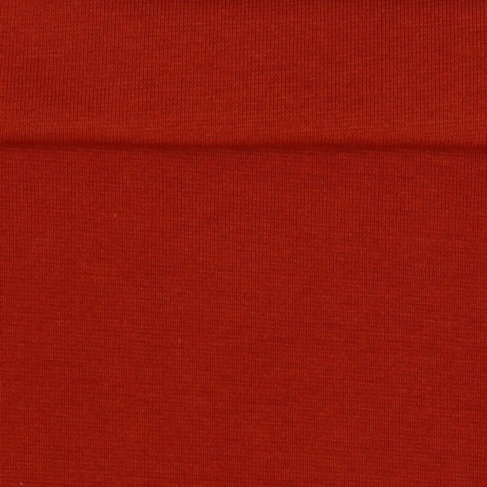 Burnt Orange Organic Tubular Cuff Ribbing