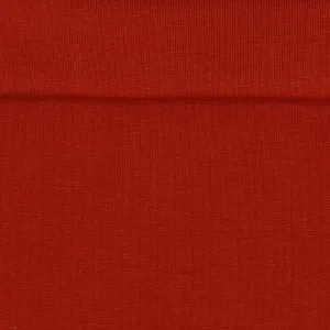 Burnt Orange Organic Tubular Cuff Ribbing