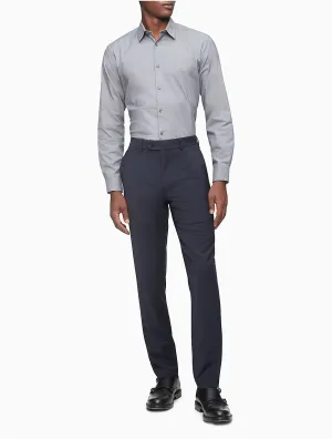 Calvin Klein Mens Skinny fit Dress Pants 32 / 32 Blue Solid Stretch