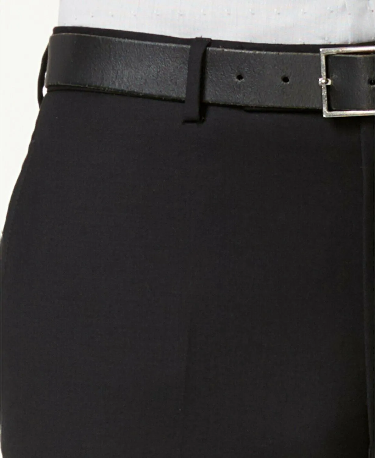 Calvin Klein Mens Skinny fit Dress Pants Pants 30 / 32 Black Solid Stretch