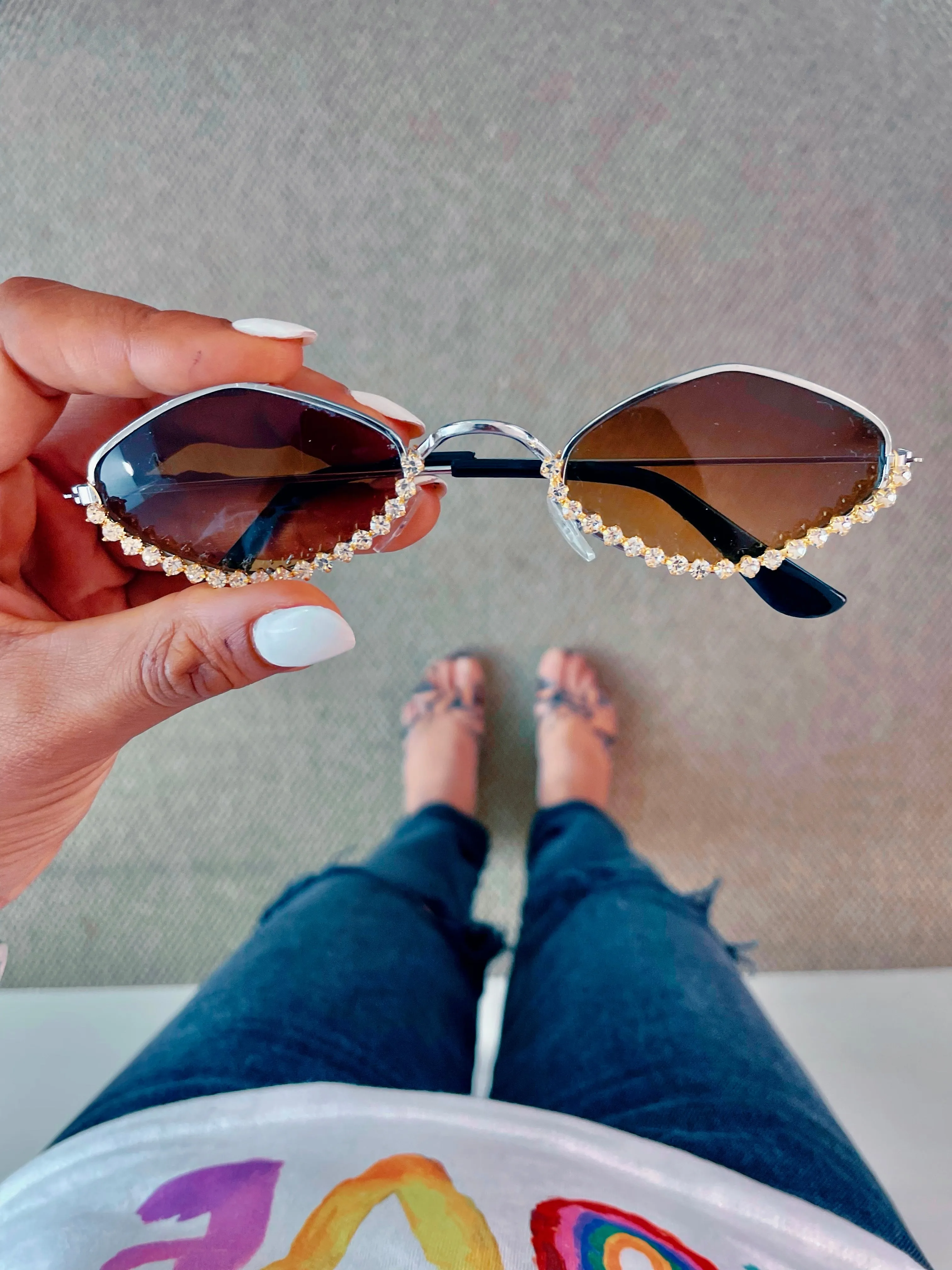 Cannes Jeweled Sunglasses