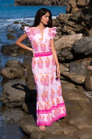 Caro Dress. Pink / Orange