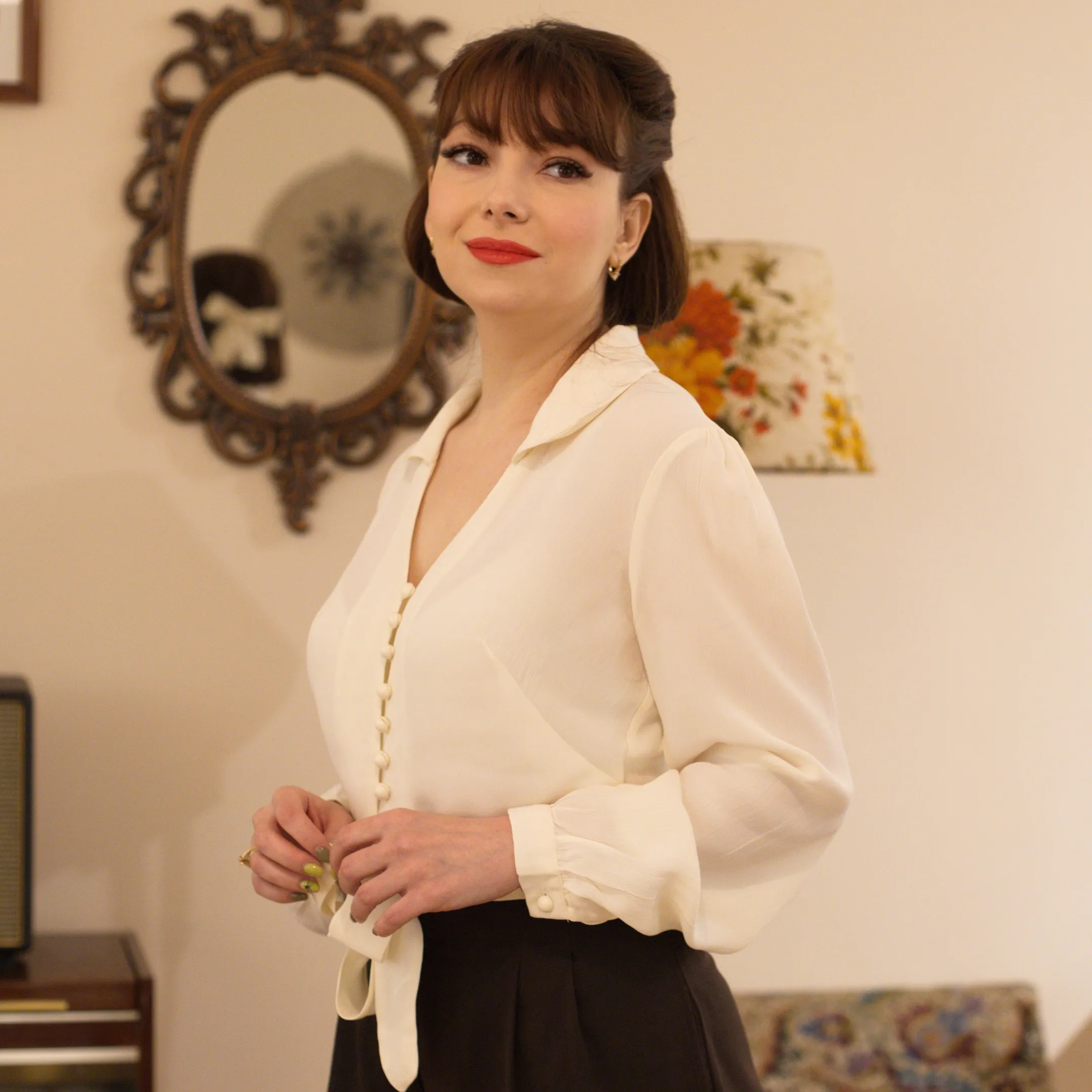 Clarice Blouse in Blossom Pink