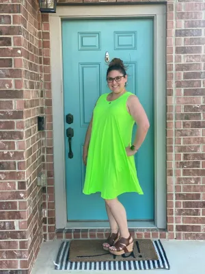 Curvy Neon Moonlights Dress