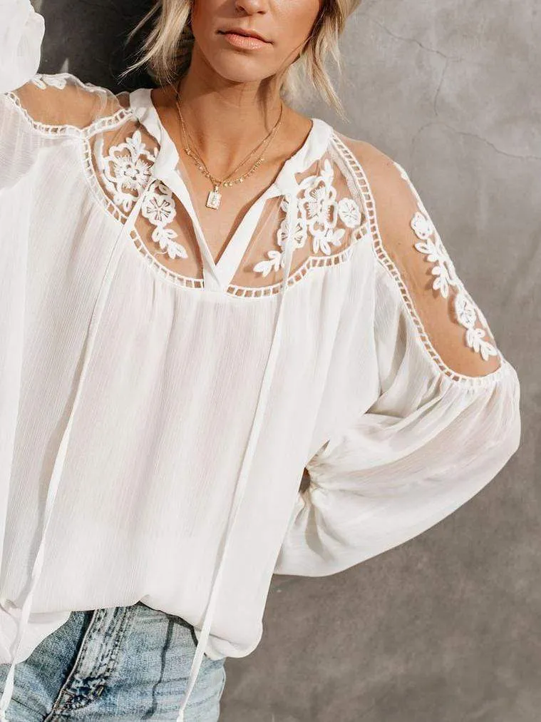 Elegant New Design Lace Blouses