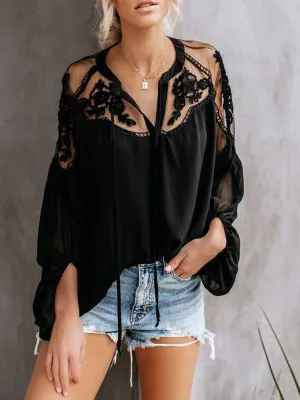 Elegant New Design Lace Blouses