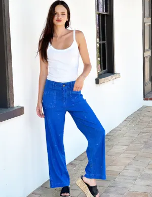Flower Power Straight Leg Pants