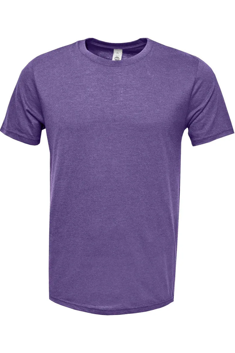 Football Pride Pirate Purple & Gold Adult Soft-Tek Blend T-Shirt