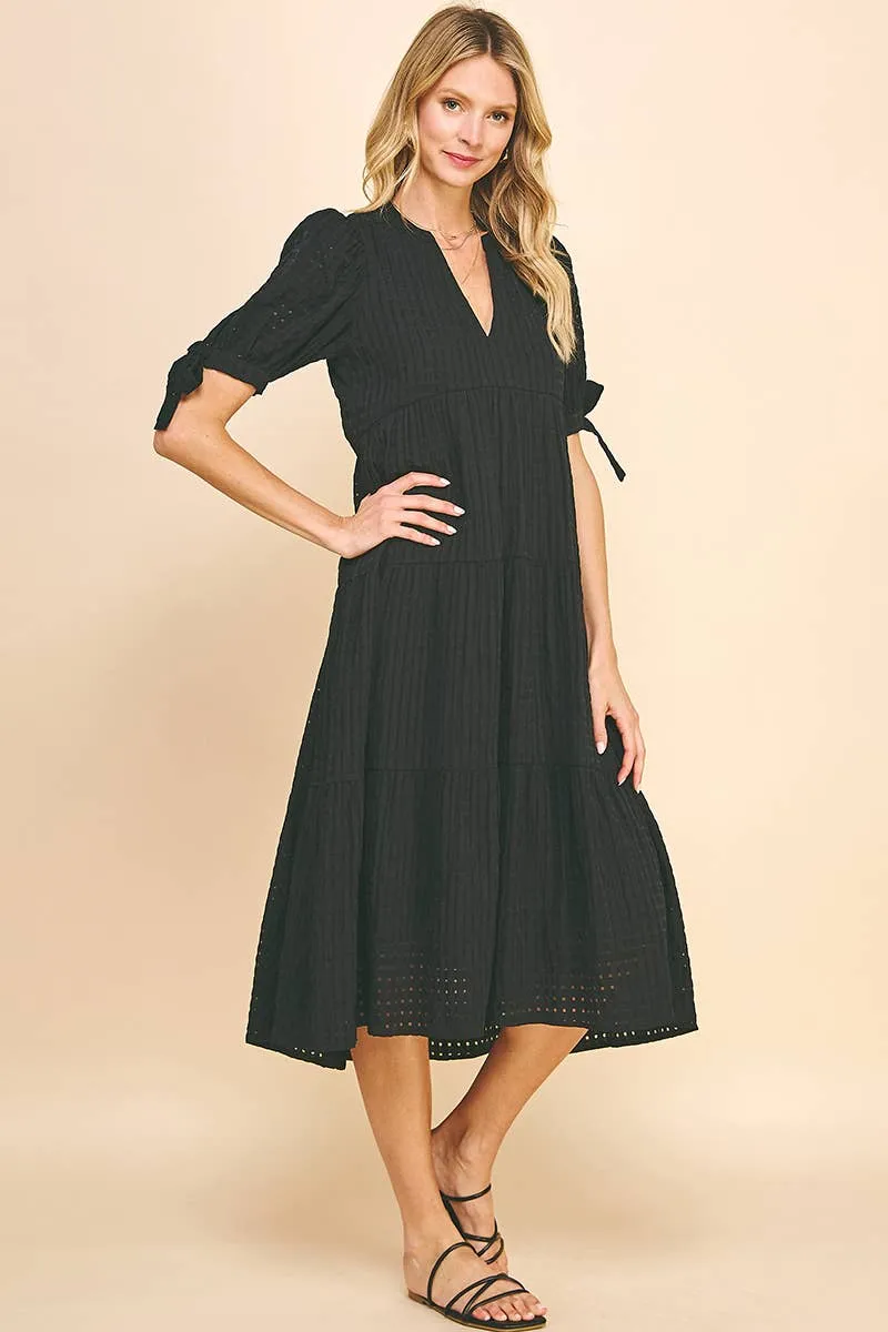 GINGHAM PRINT TUNIC DRESS