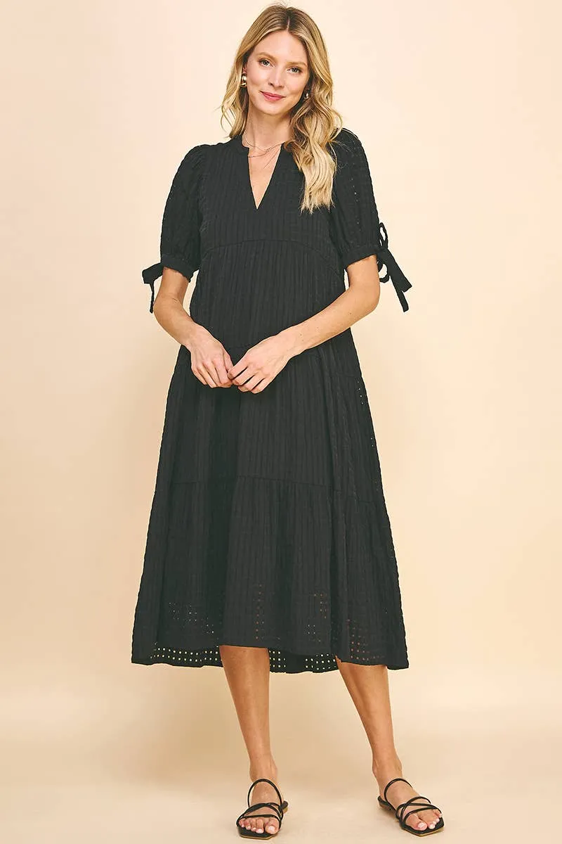 GINGHAM PRINT TUNIC DRESS