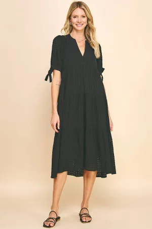 GINGHAM PRINT TUNIC DRESS