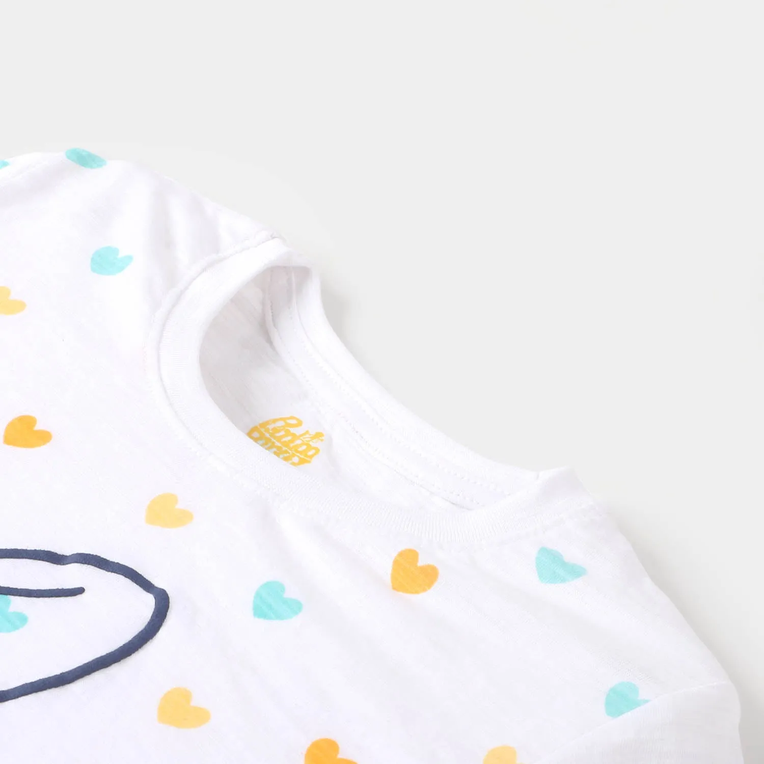 Girls Slub T-Shirt  - White