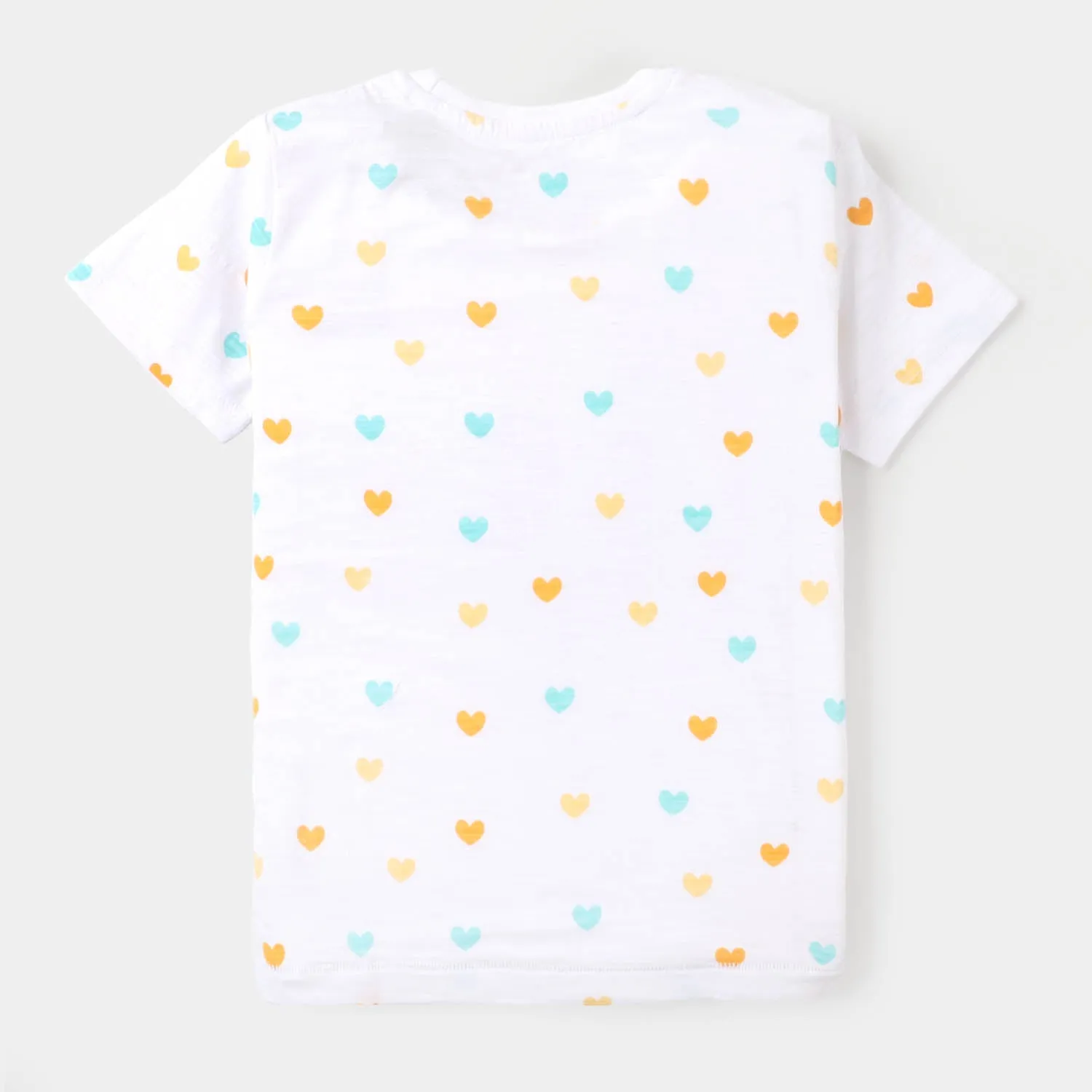 Girls Slub T-Shirt  - White