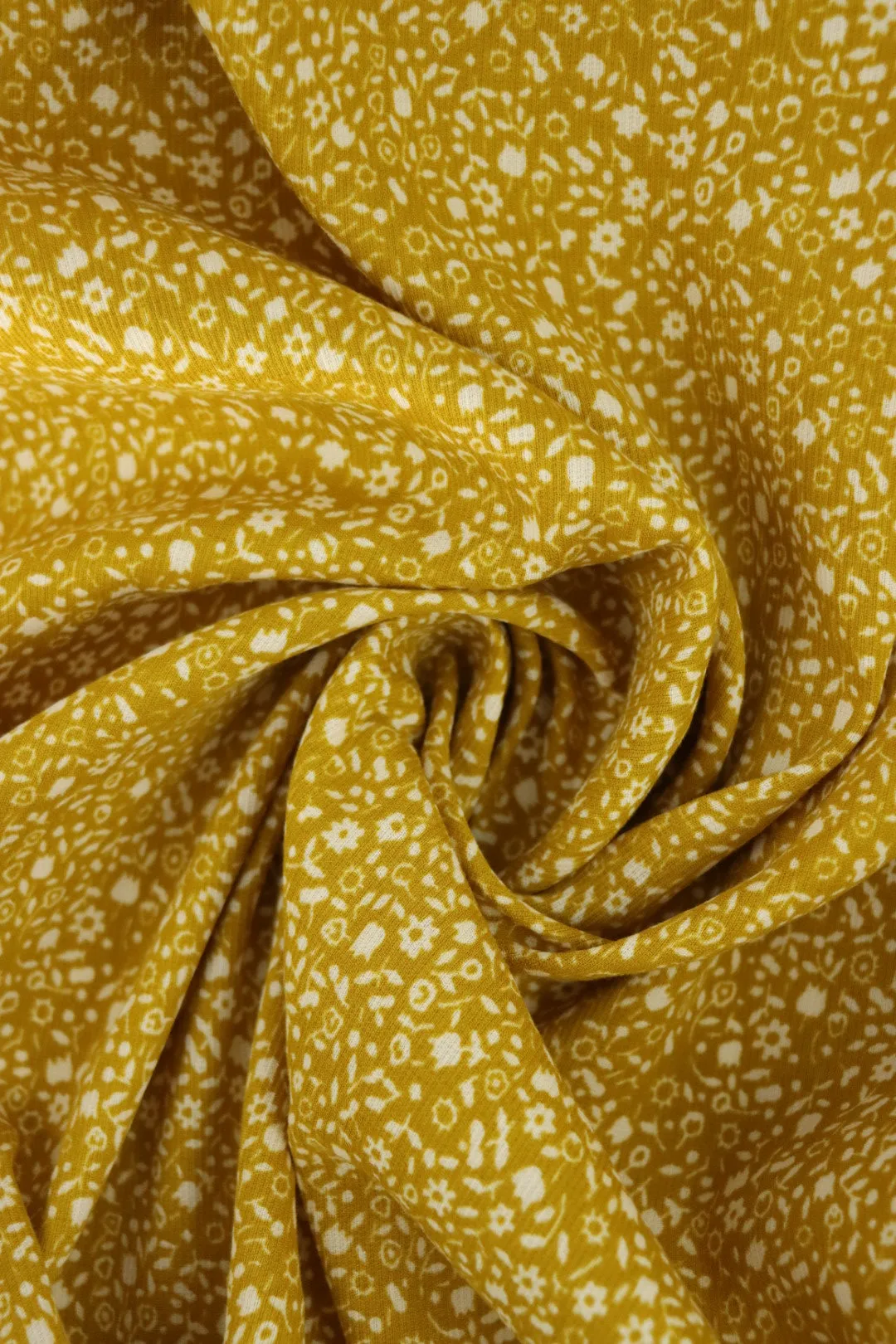 Golden Hour Floral 100% Organic Cotton Textured Woven