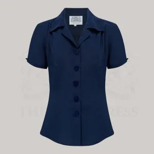 Grace Blouse in French Navy