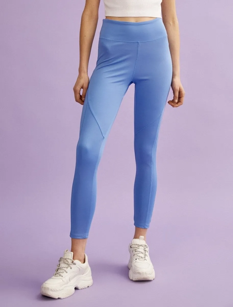 High Rise Leggings in Blue