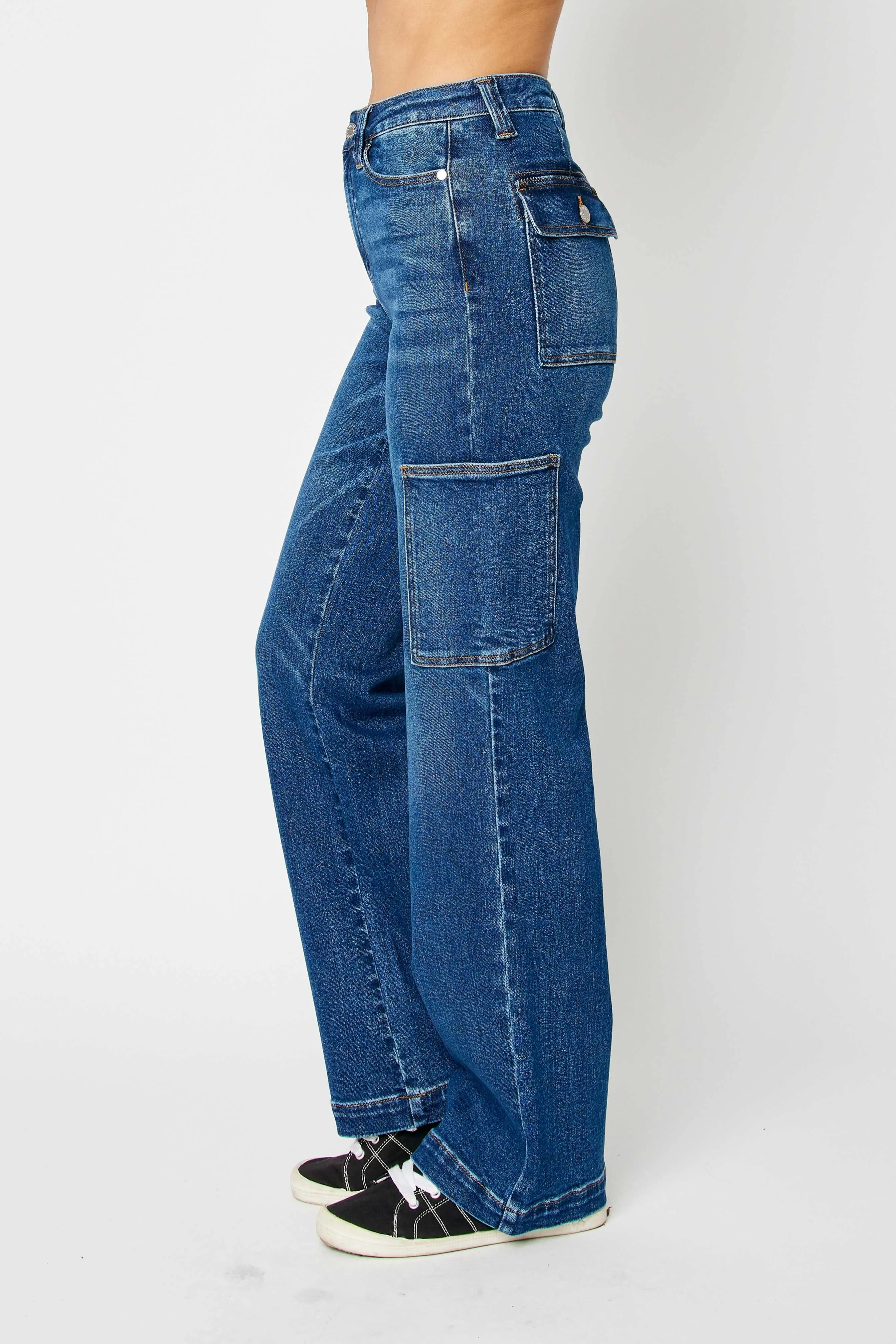 High Waist Wide Cargos