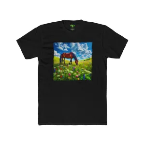 Horse Grazing, Unisex Tees,