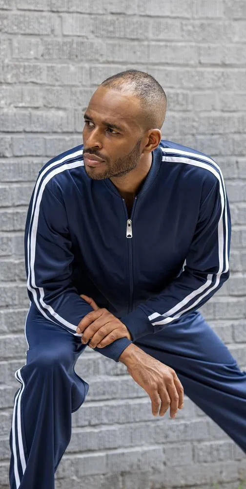 Men's Casual Jogging Set 2 Piece in Navy
