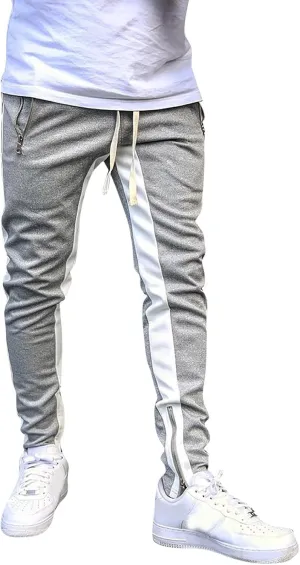 Mens Workout Cargo Sweatpants Casual Pants Drawstring Sweat Jogging Cargo with Pockets Joggers Long Sports Active for