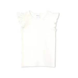 Milky Girl White Rib Tee