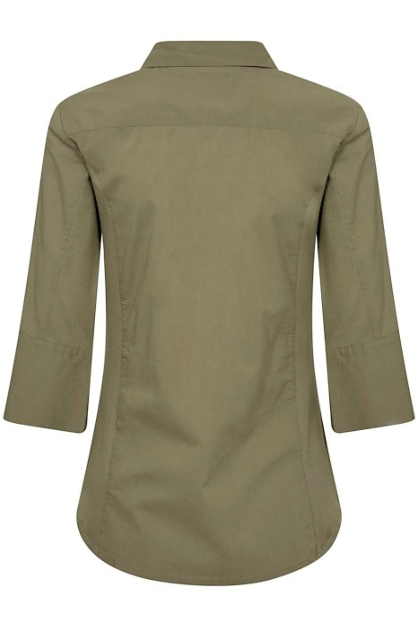 Part Two 30305975 CortniaPW Cotton Shirt Karamata Green