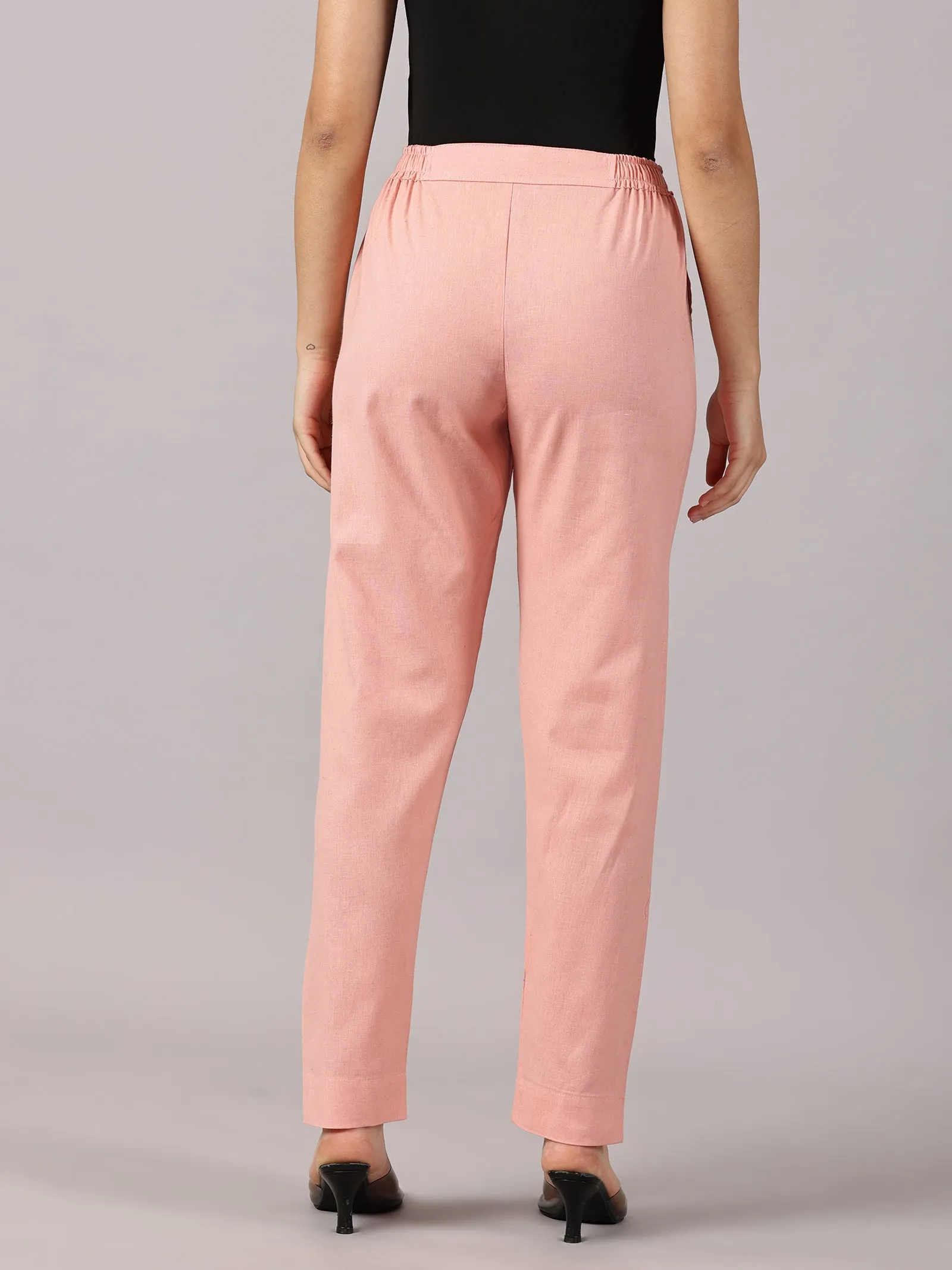 Peach Comfy Cotton Pants