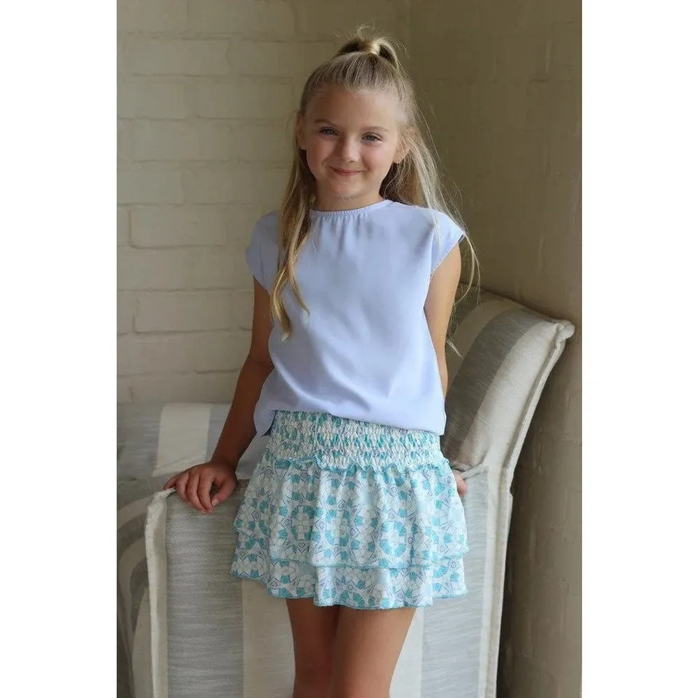 Pleat. Girls Scottie Skirt