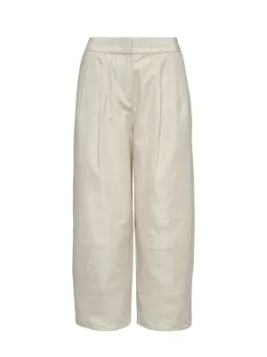 Poly Chambray Taffeta Pants (Soft Blush)
