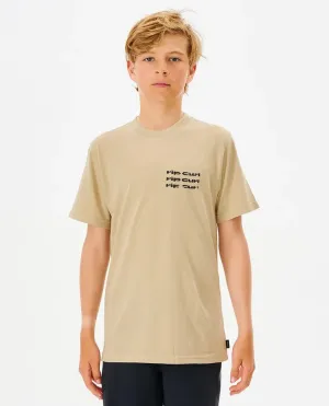 Rip Curl Cosmic Tides Diamond Tee Boy - Taupe