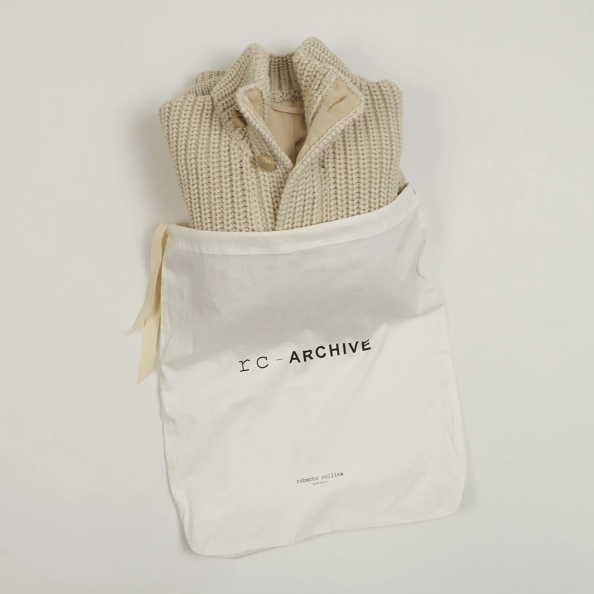 Roberto Collina Archive Heavyweight Cotton Lined Cardigan