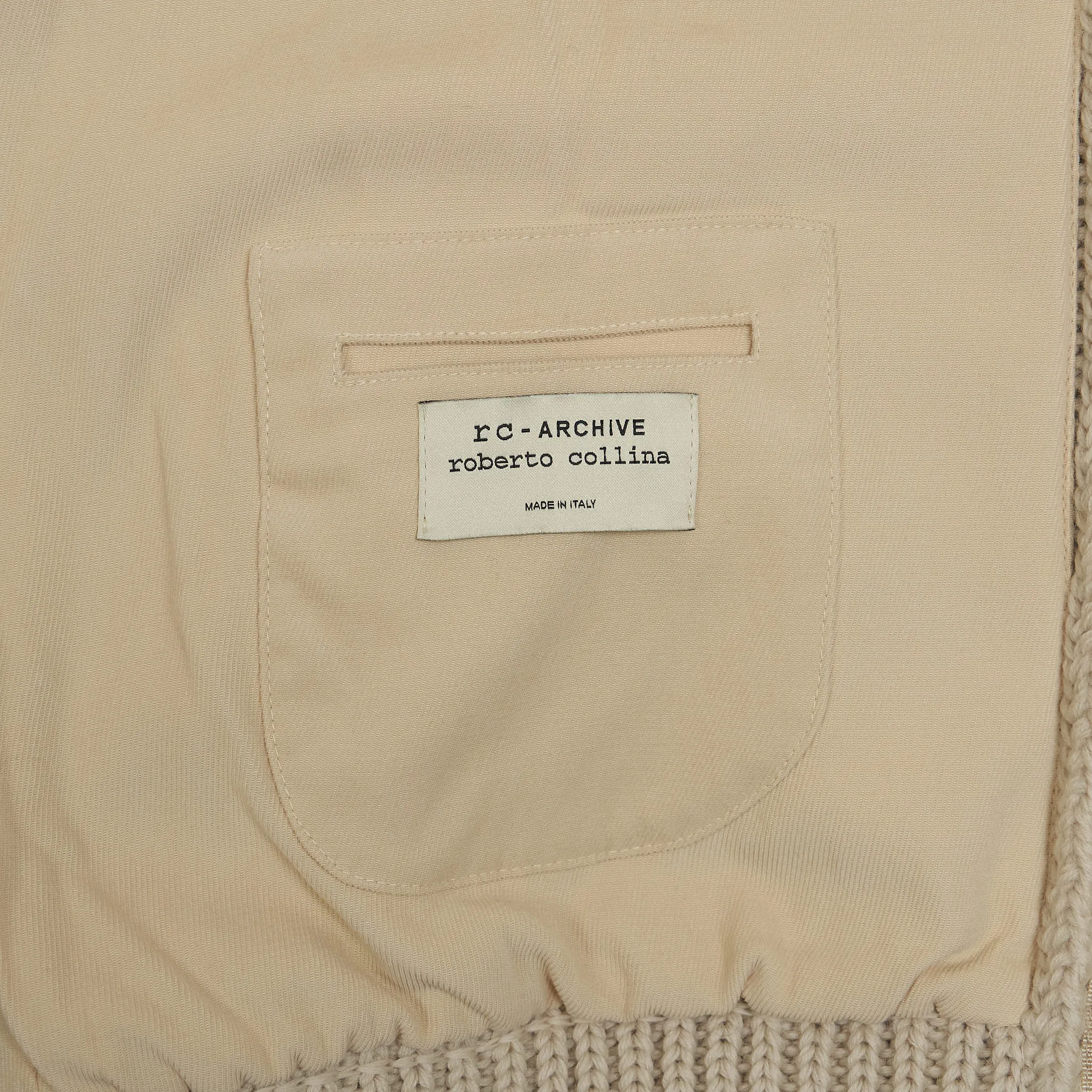 Roberto Collina Archive Heavyweight Cotton Lined Cardigan
