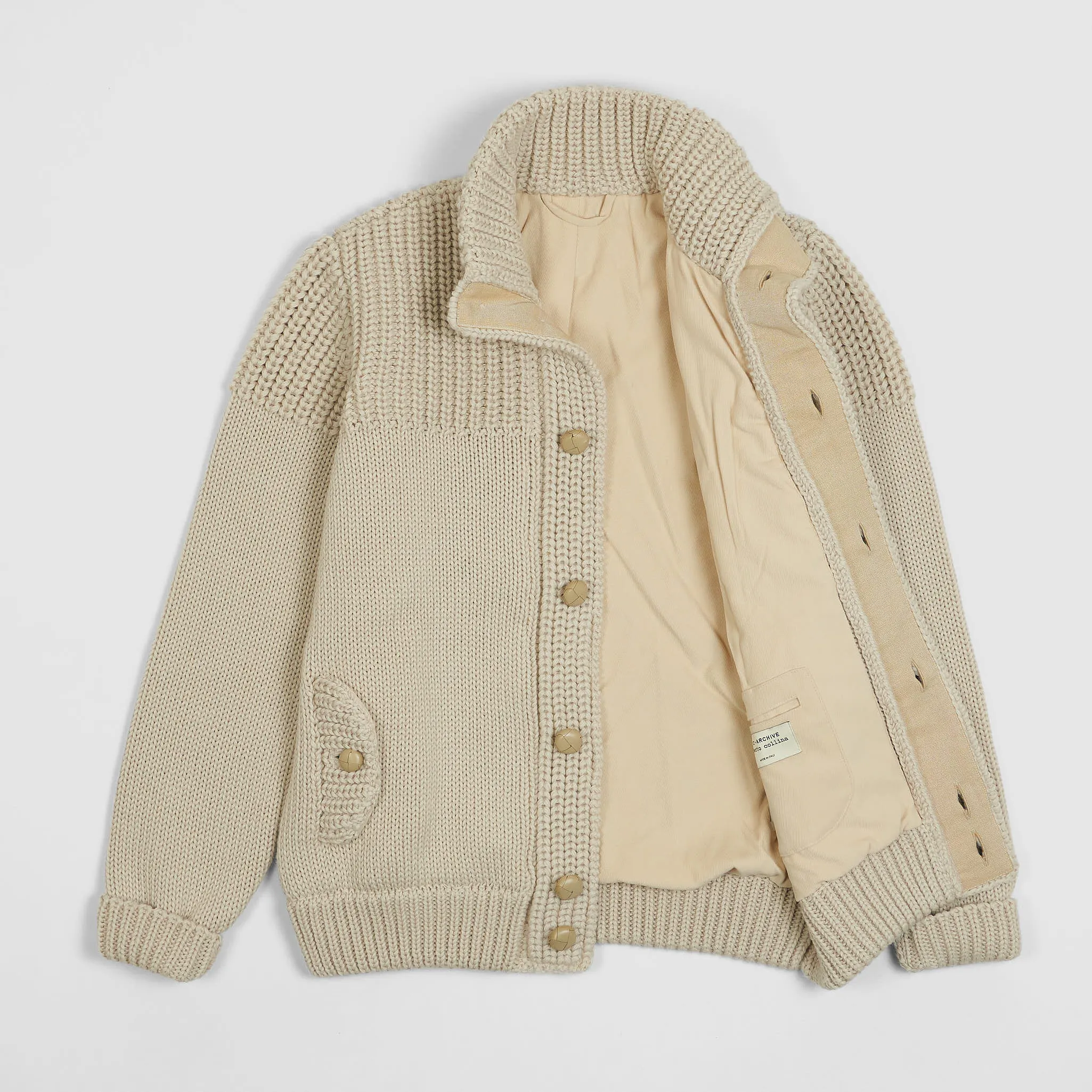 Roberto Collina Archive Heavyweight Cotton Lined Cardigan
