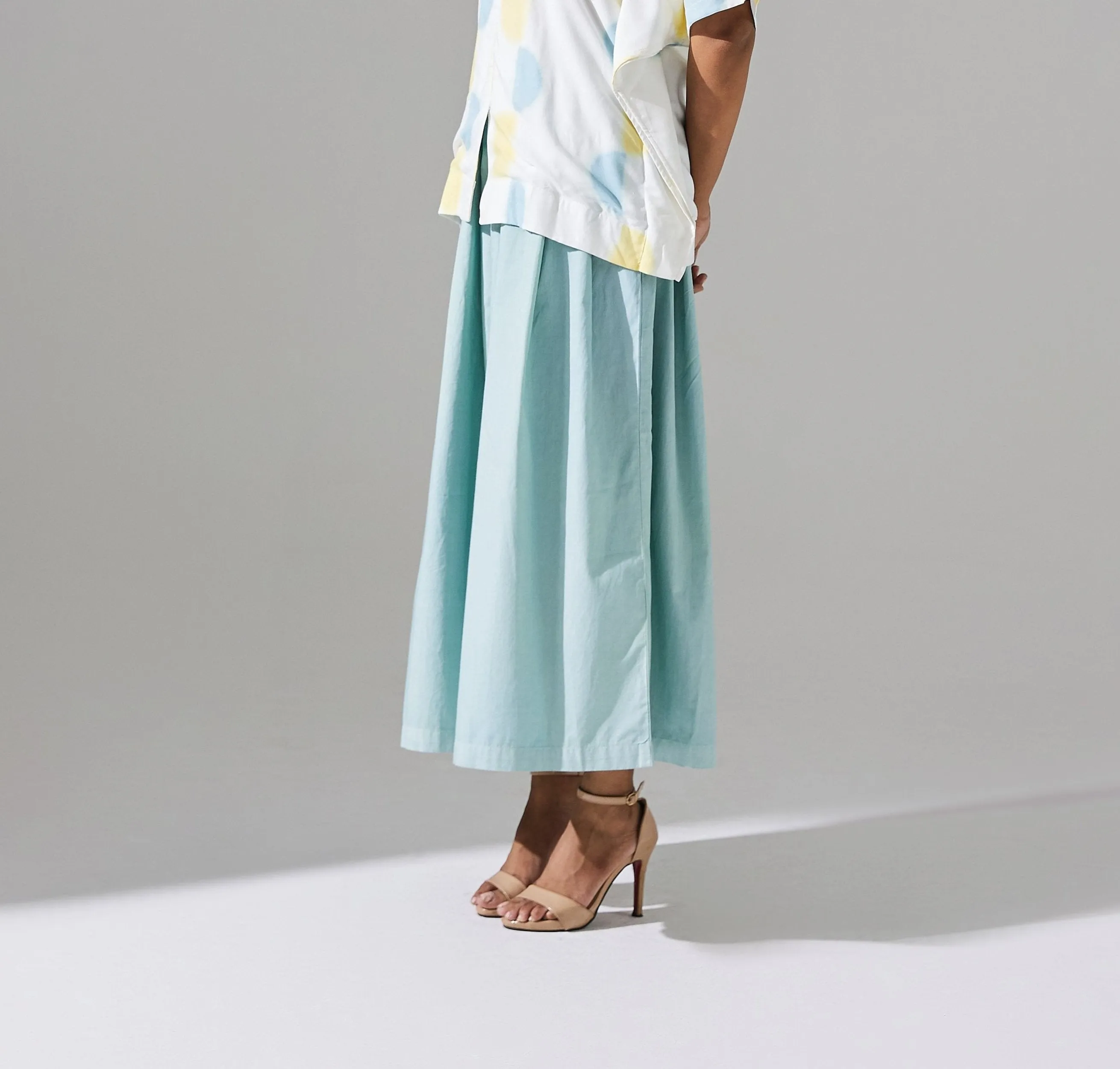 SOFT MINT PLAETED PANTS