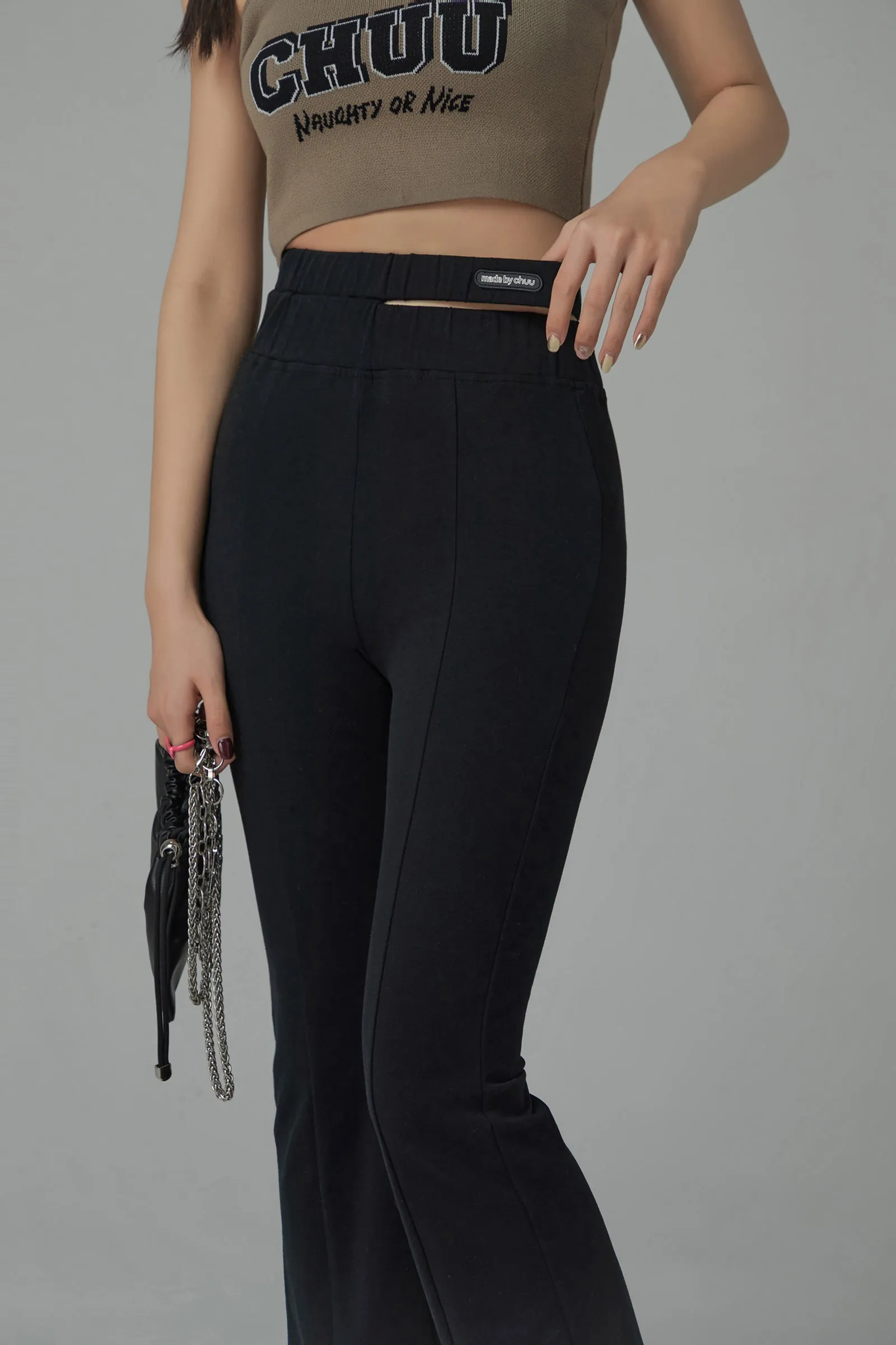 Split Slim Pants