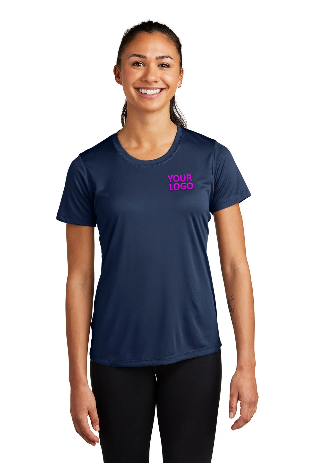Sport-Tek Ladies PosiCharge Branded Competitor Tee's, True Navy
