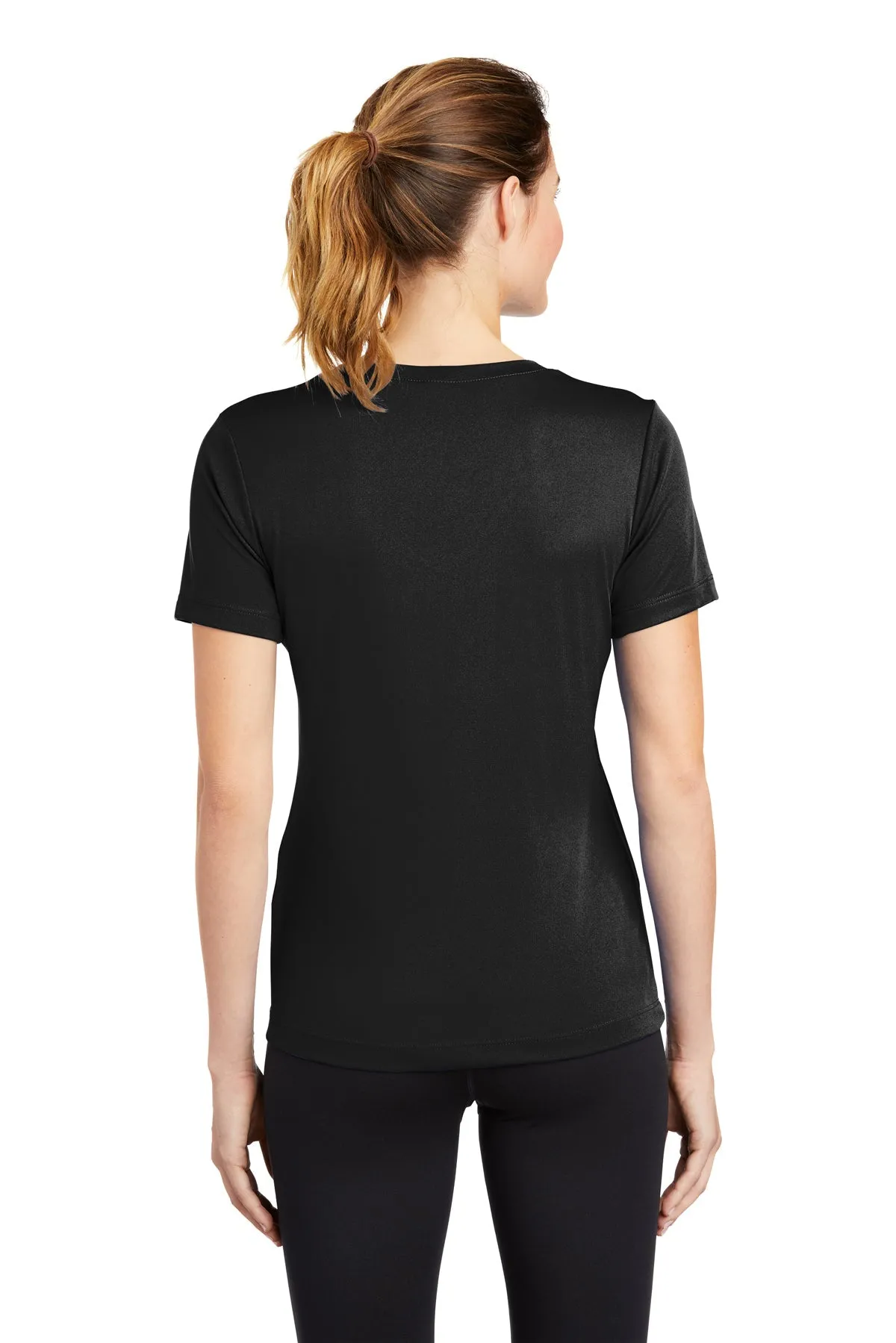 Sport-Tek Ladies PosiCharge Competitor Custom V-Neck Tee's, Black