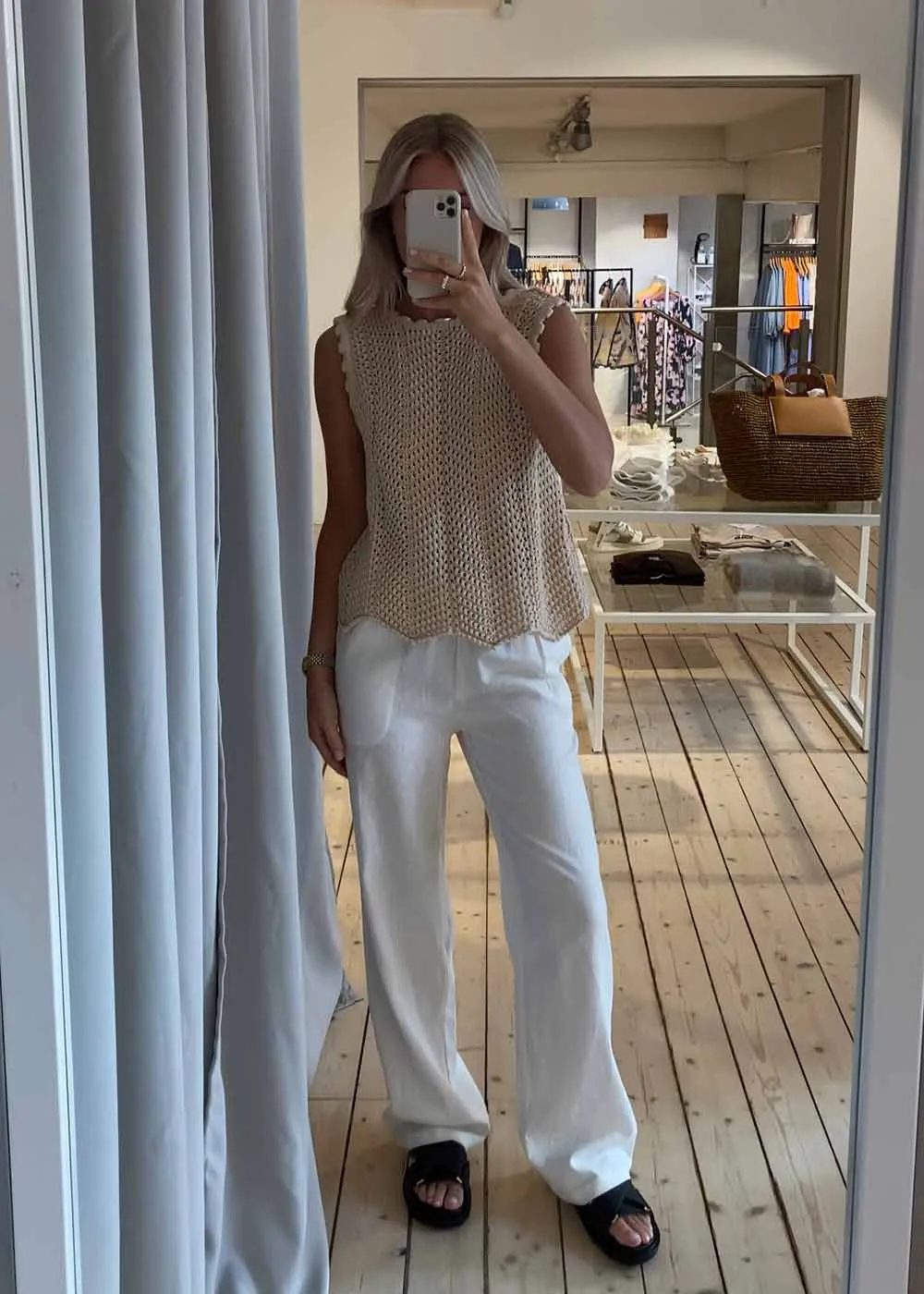 TulsiMD pants - Soft White