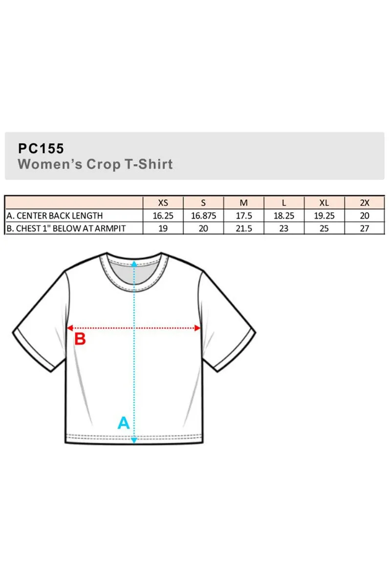 Vintage Varsity Sunkissed Women's Soft-Tek Blend Crop T-Shirt
