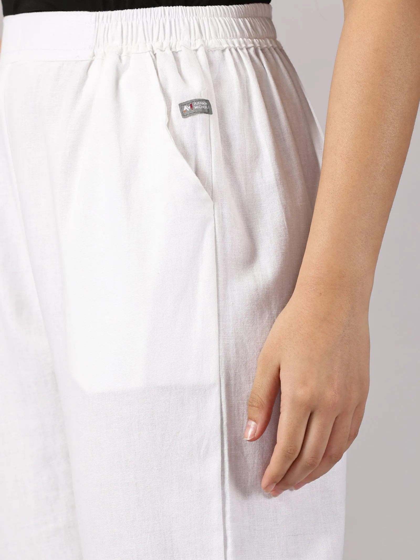 White Comfy Cotton Pants