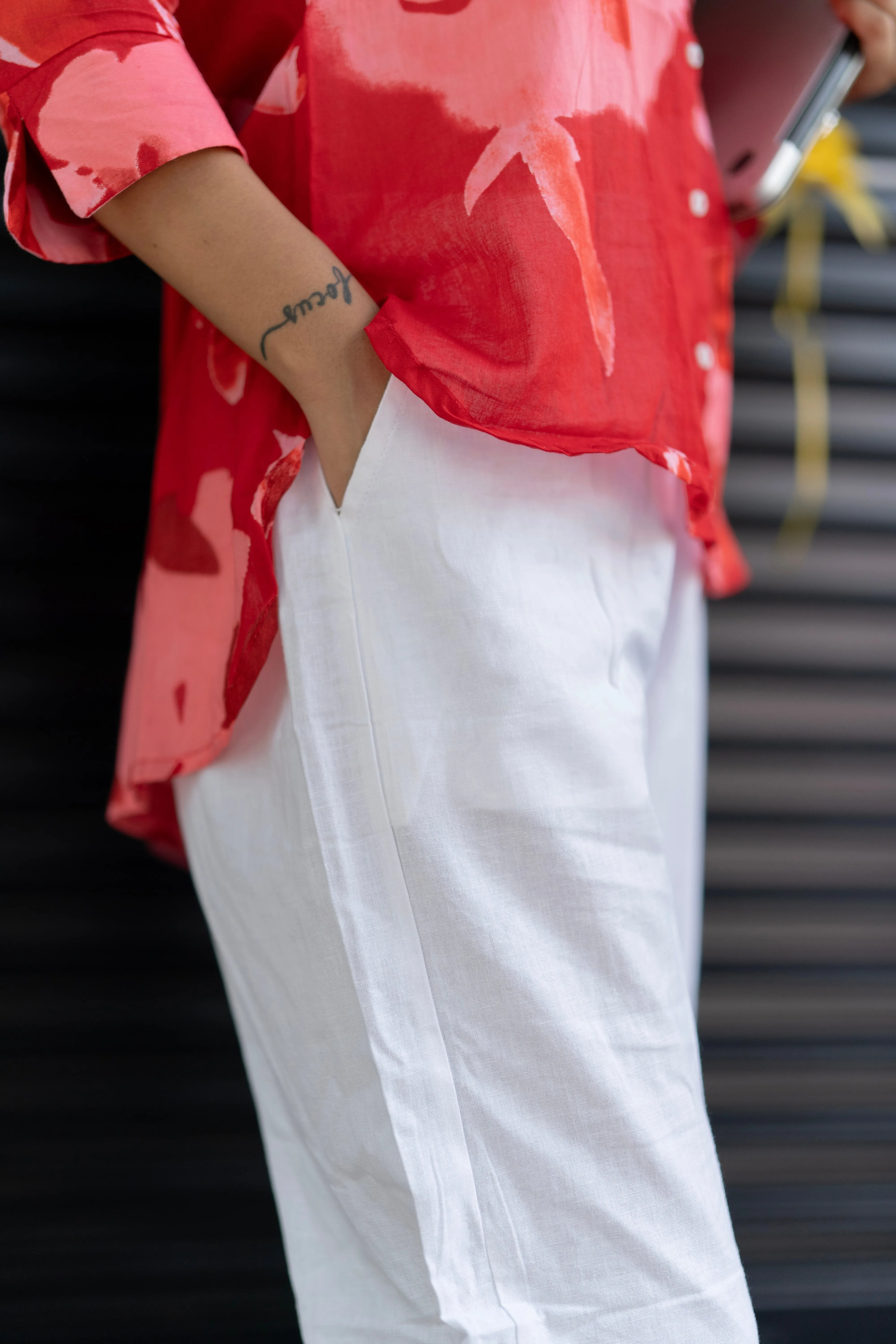 White Comfy Cotton Pants